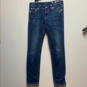 Miss Me Skinny straight leg jean.